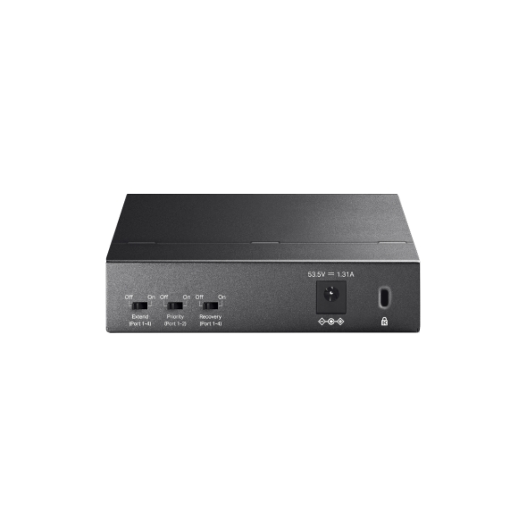 TP-link 5-Port 10/100Mbps Desktop Switch with 4-Port PoE+, 2 Year Warranty
