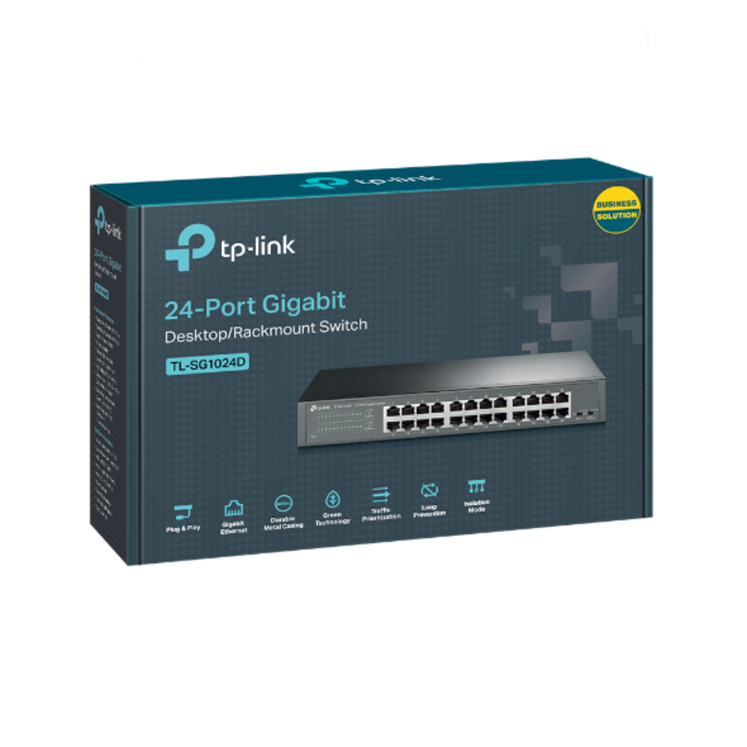 TP-Link 24-Port Gigabit Desktop/Rackmount Switch, 2 Year Warranty