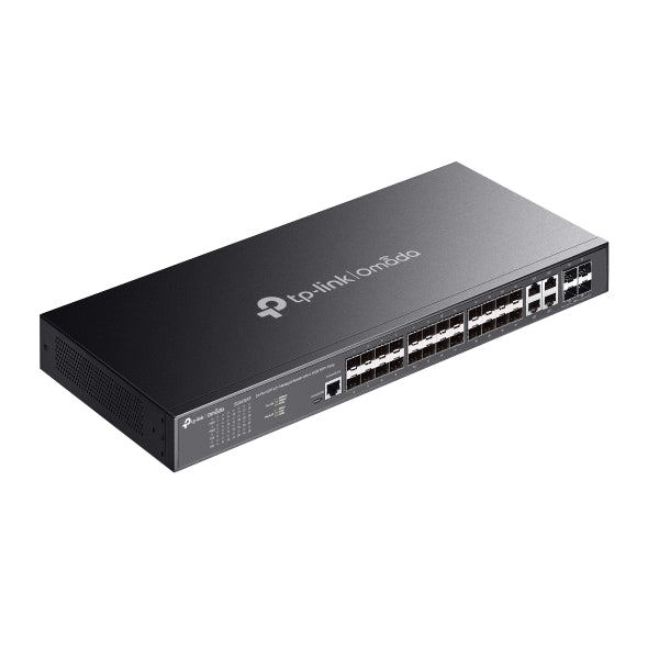TP-Link Omada 24-Port SFP L2+ Managed Switch with 4 10GE SFP+ Slots, 2 Year Warranty