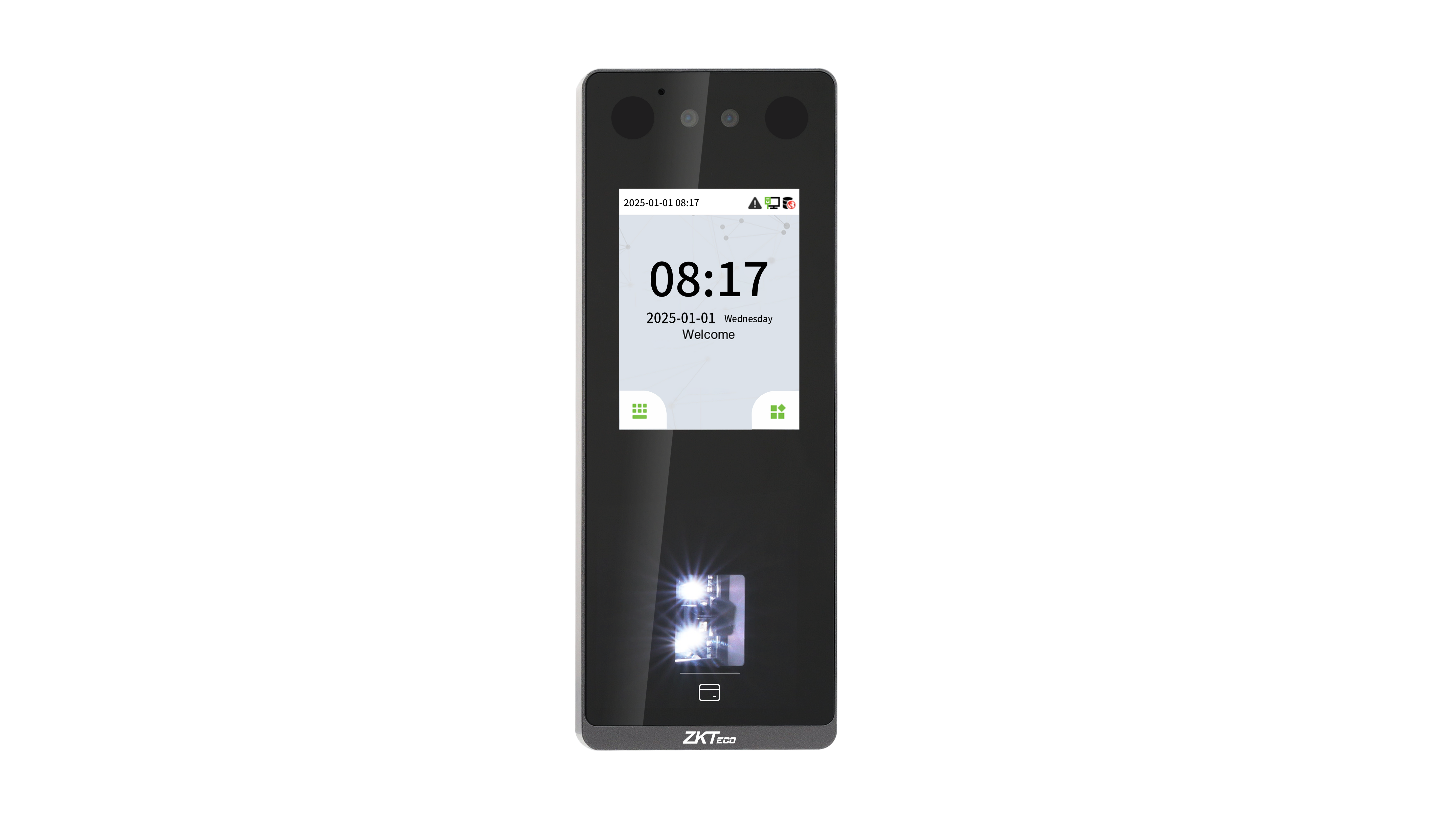 ZKTeco 2.8" Touch, Face, Fingerprint & RFID Outdoor IP65 Terminal, 1 Year Warranty
