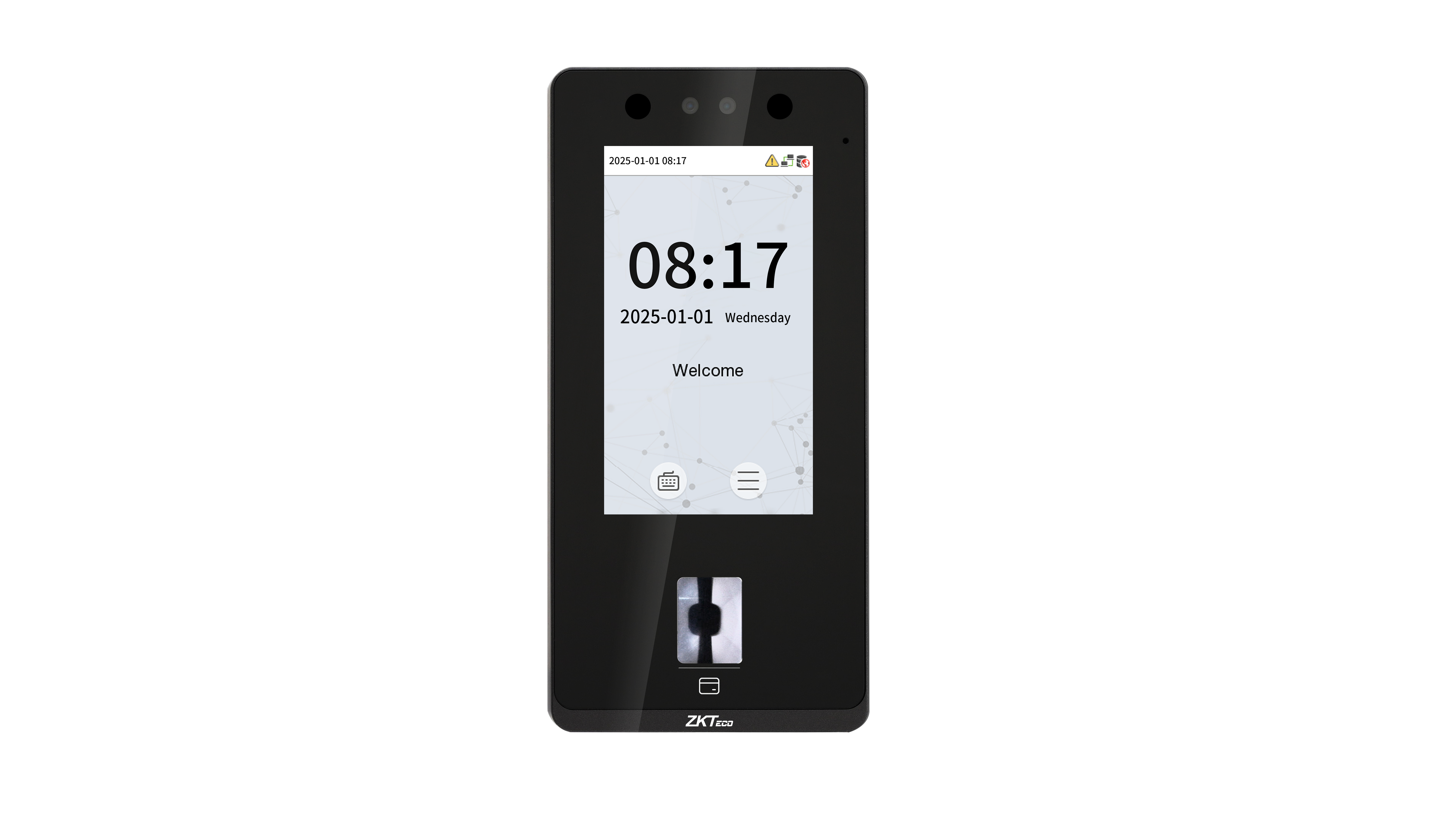 ZKTeco 4.3" Touch, Face, Fingerprint & RFID Outdoor IP65 Terminal, 1 Year Warranty