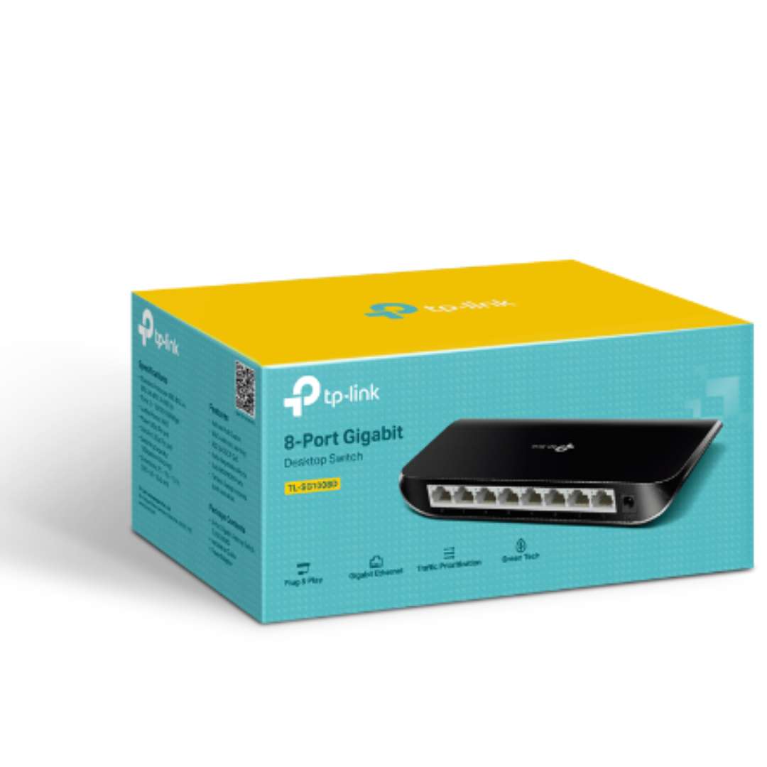 TP-link 8-Port Gigabit Desktop Switch, 2 Year Warranty