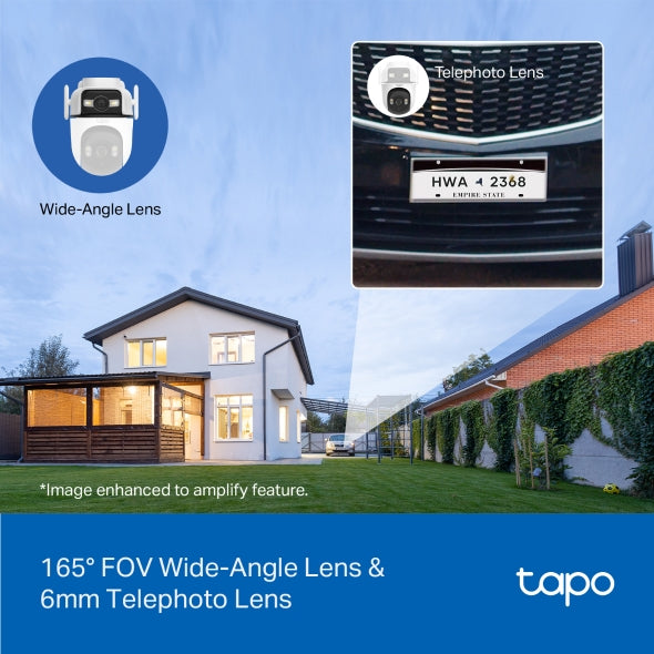 TP-Link Tapo C545D Outdoor Dual-Lens 2K Pan/Tilt Wi-Fi Security Camera
