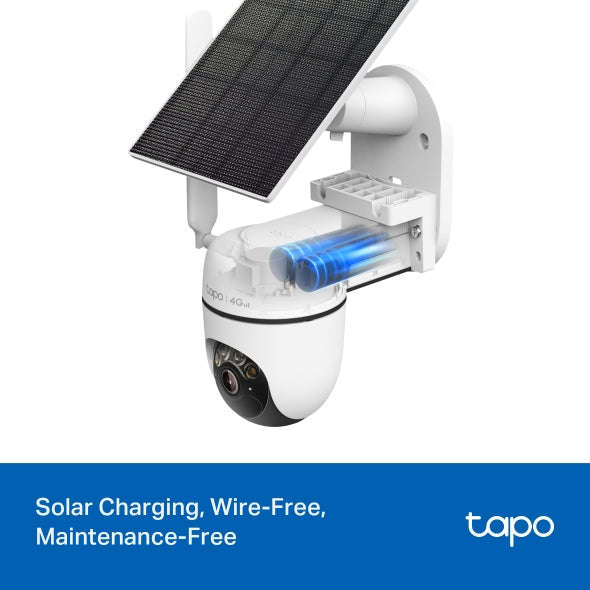 TP-Link Tapo C615G KIT Solar-Powered Pan/Tilt 4G LTE Outdoor Security Camera