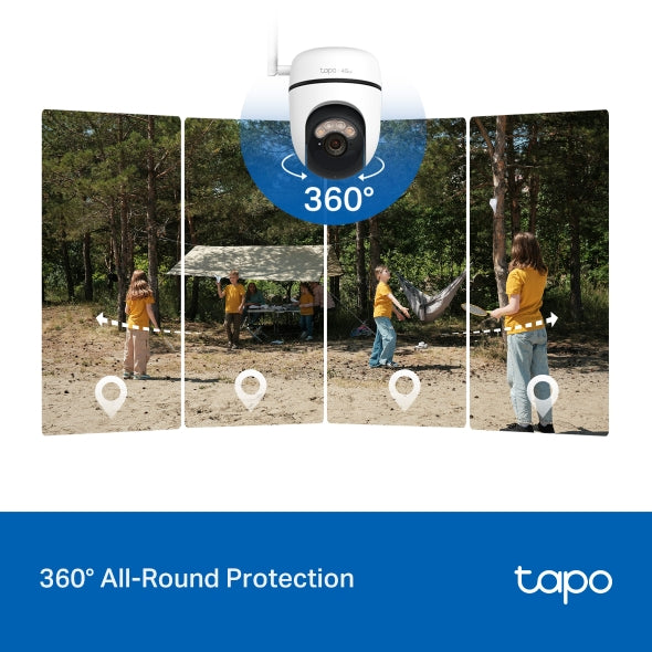 TP-Link Tapo C615G KIT Solar-Powered Pan/Tilt 4G LTE Outdoor Security Camera