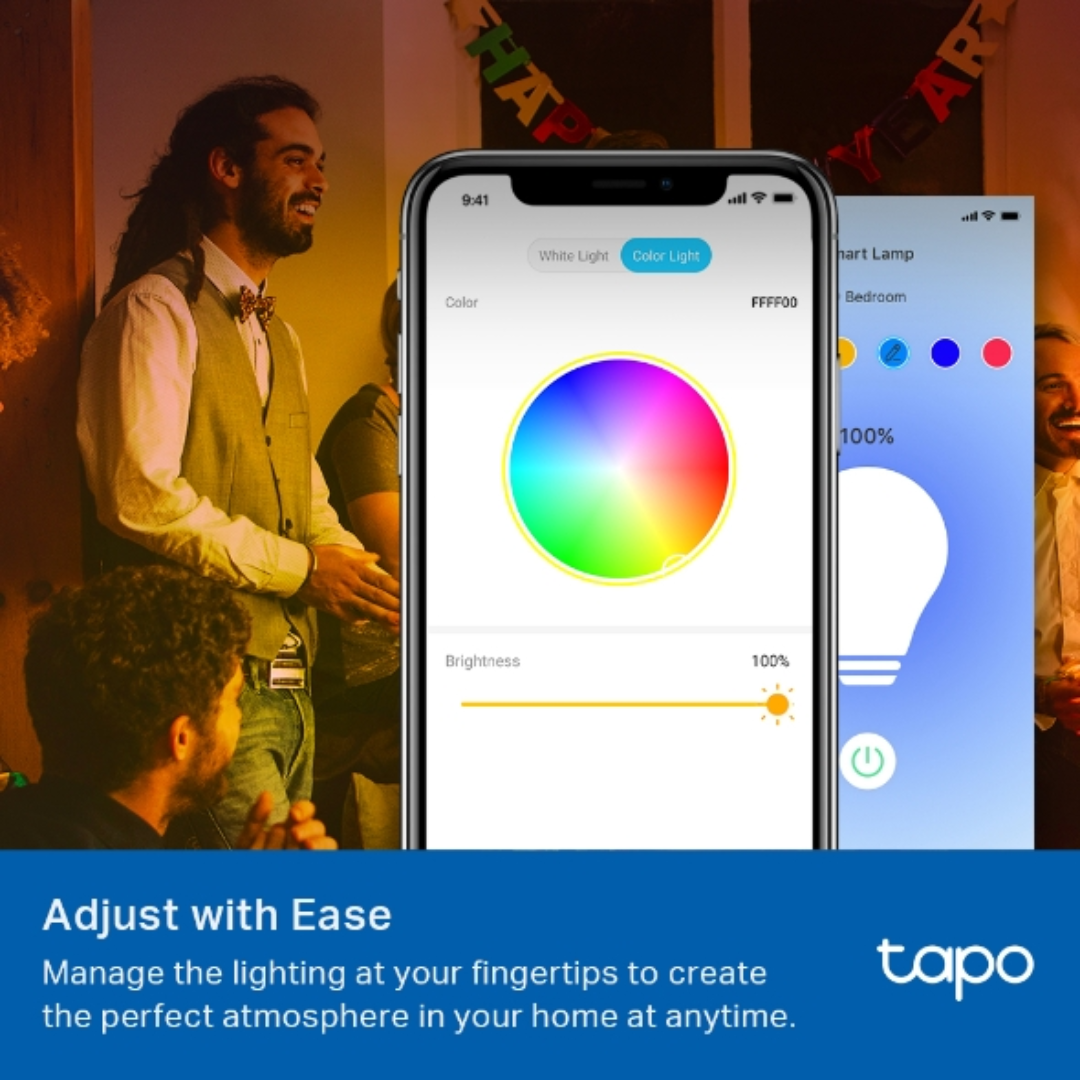 TP-Link Tapo Smart Wi-Fi Light Bulb, Multicolor, 2 Year Warranty