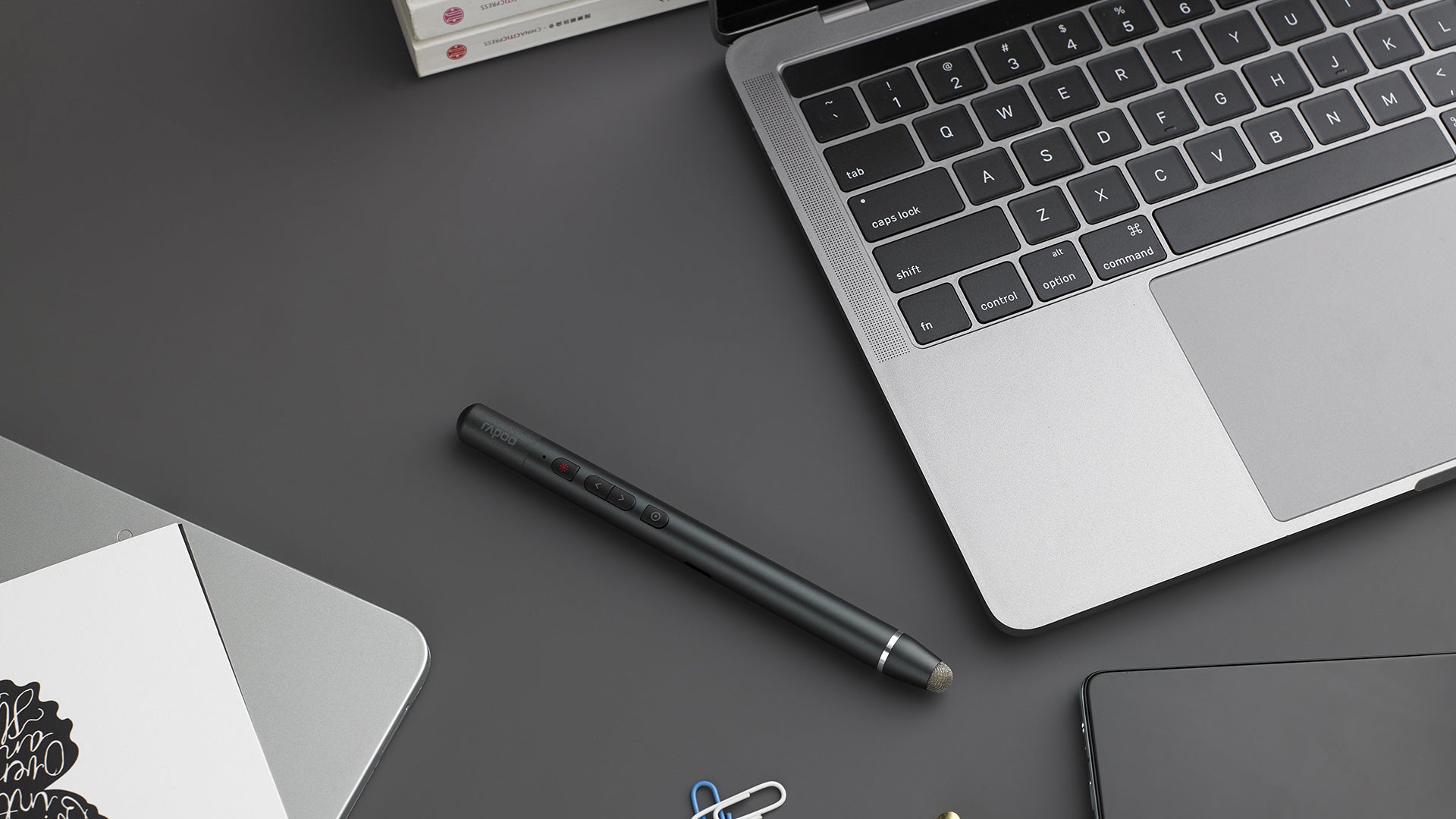 Rapoo Interactive Screen Wireless Presenter Black, 1 Year Warranty