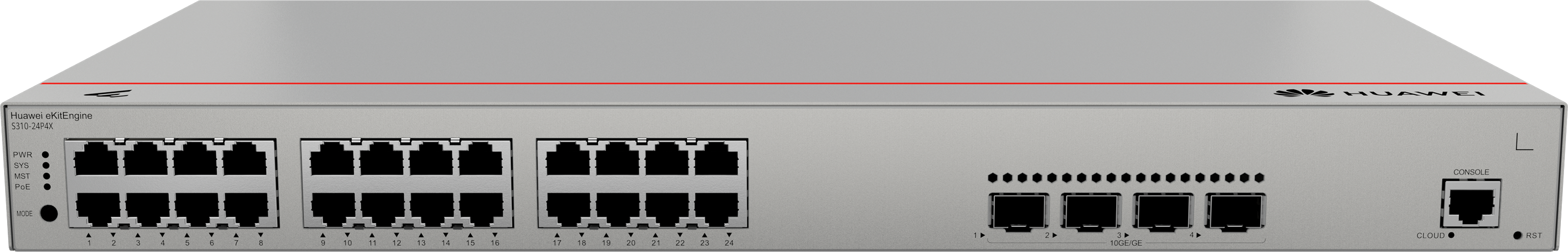 HuaweiHuawei eKitEngine S310-24P4X 24-Port Gigabit PoE+ Managed Switch , 3 Year Warranty