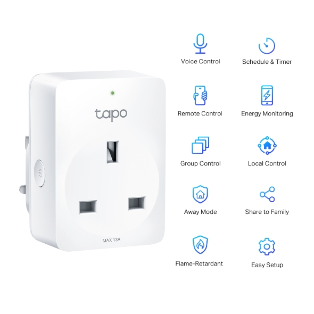 TP-Link Mini Smart Wi-Fi Socket, Energy Monitoring, 2 Year Warranty