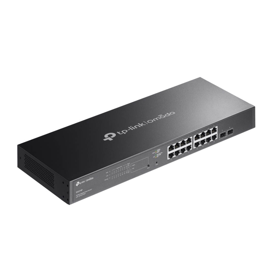 TP-link Omada 18-Port Gigabit Smart Switch with 16-Port PoE+, 2 Year Warranty