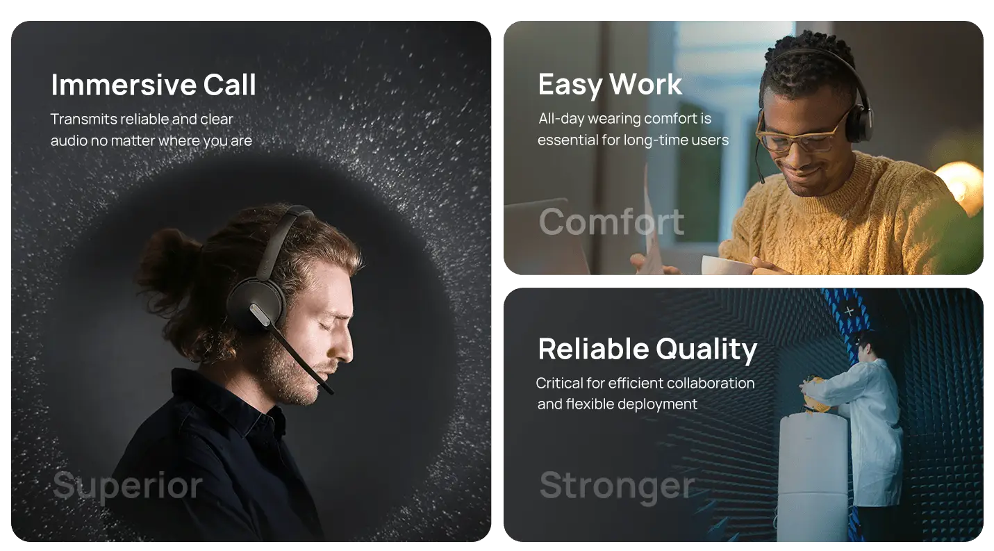 Yealink Bluetooth Wireless Headset, Without Dongle, 1 Year Warranty